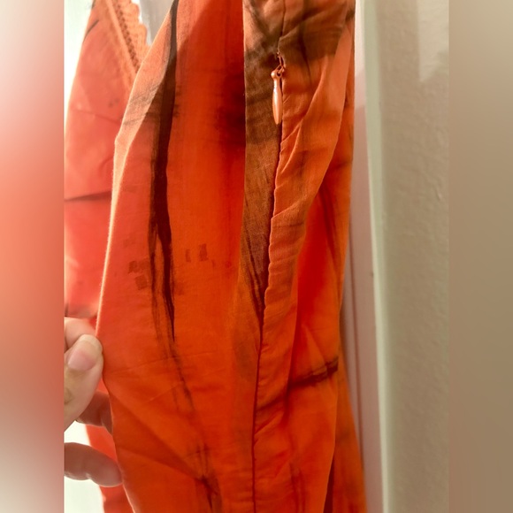 Chaudry Women’s Orange Sleeveless Size Small Dress - Picture 5 of 6